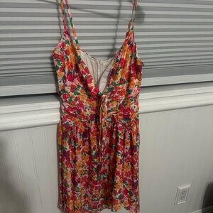 Floral Multicolor Sleeveless Dress